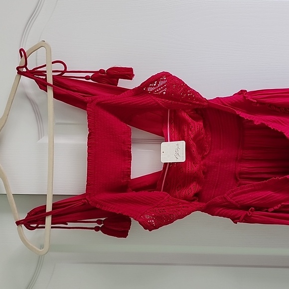 🆕 FREE PEOPLE Santa Maria Maxi XL Love Potion bright pink - Picture 13 of 16